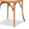 Baxton Studio Tartan Mid-Century Brown Woven Rattan and Wood Dining Chair Set(2PC) PR 195-2PC-12390-ZORO - alternate 5